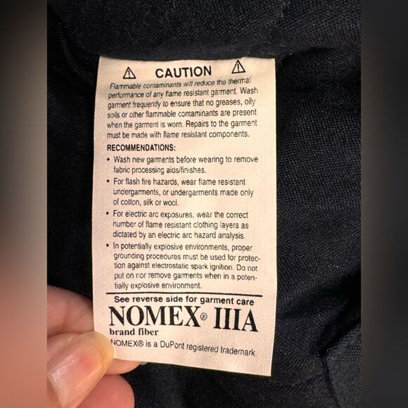 Bulwark Black Puffer Jacket L Fire-Resistant Winter Workwear New no tags - Picture 8 of 11